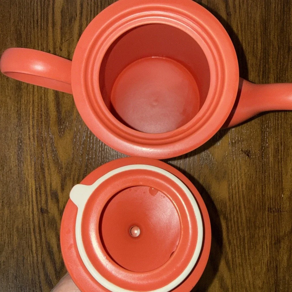 The Tea & Spice Exchange Teapot Infuser Cactus Flower Matte Finish New No Box
